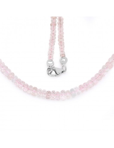 60.00 Carat Genuine Morganite .925 Sterling Silver Necklace En savoir plus