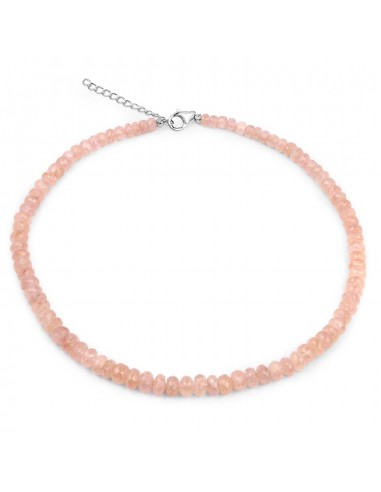 200.00 Carat Genuine Morganite .925 Sterling Silver Beads Necklace livraison et retour toujours gratuits