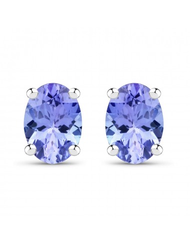 1.50 Carat Genuine Tanzanite .925 Sterling Silver Earrings la colonne vertébrale