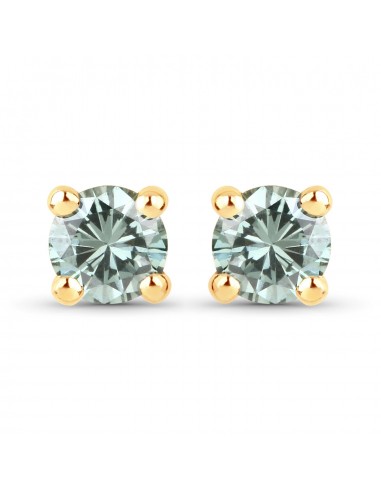 0.23 Carat Genuine Green Diamond 14K Yellow Gold Earrings (SI1-SI2) pour bénéficier 