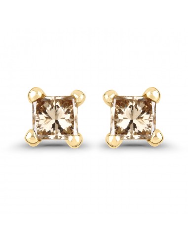 0.25 Carat Genuine Champagne Diamond 14K Yellow Gold Earrings (SI1-SI2) Comparez plus de prix